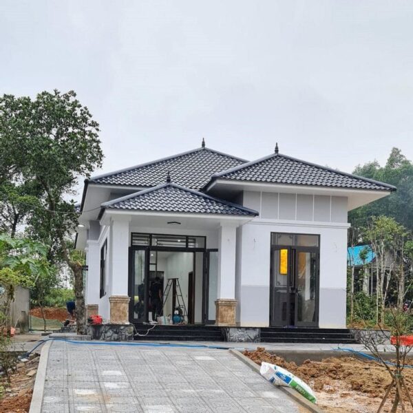Thiết Kế Biệt Thự 1 Tầng Mái Nhật Đẹp