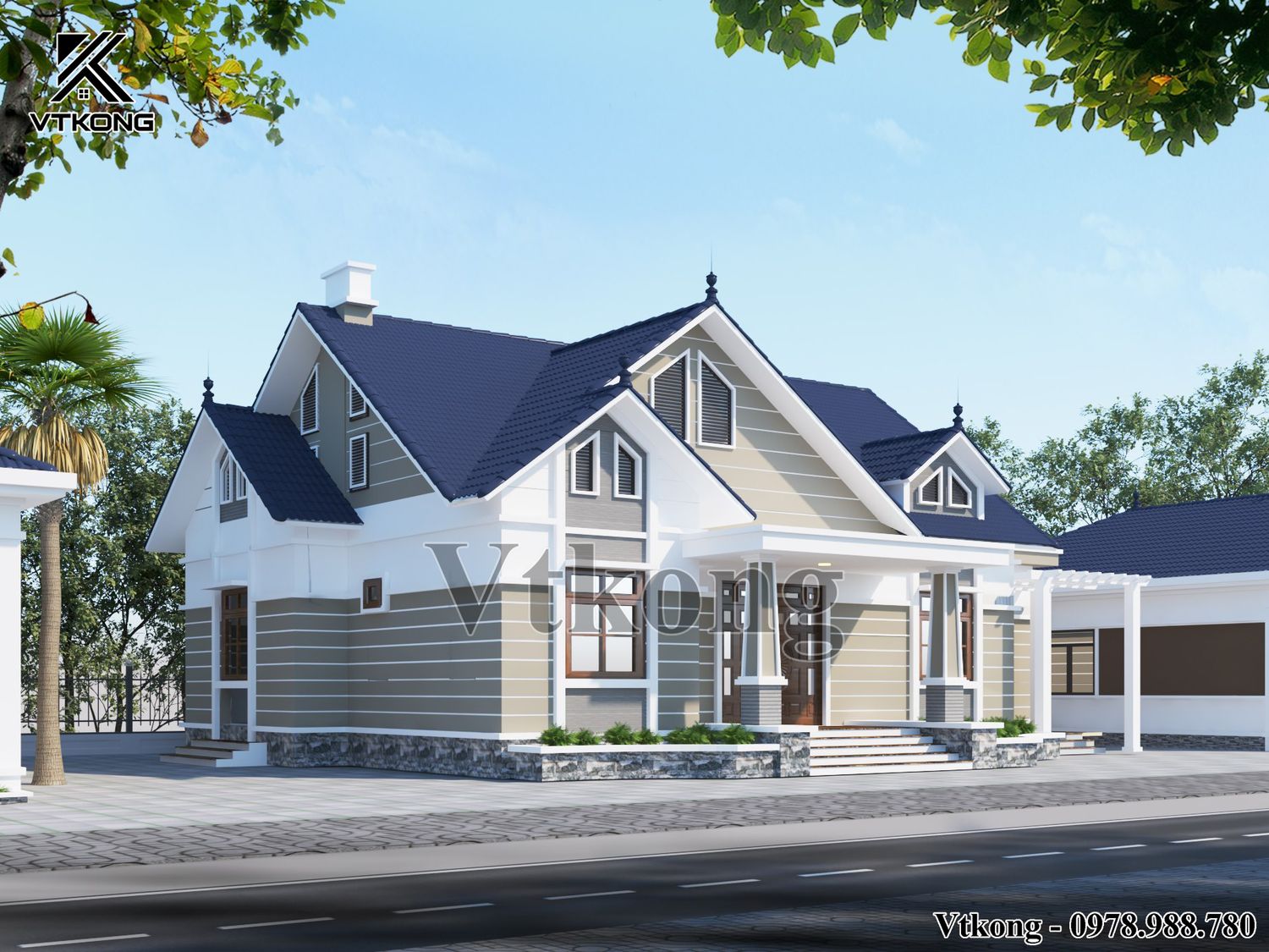 Mẫu Nhà Đẹp 9X15M Có Hệ Thống Cửa Sổ Thông Thoáng Mau Nha Dep 9X15M 1 Tang Mai Thai Tai Hai Phong Bt1T37