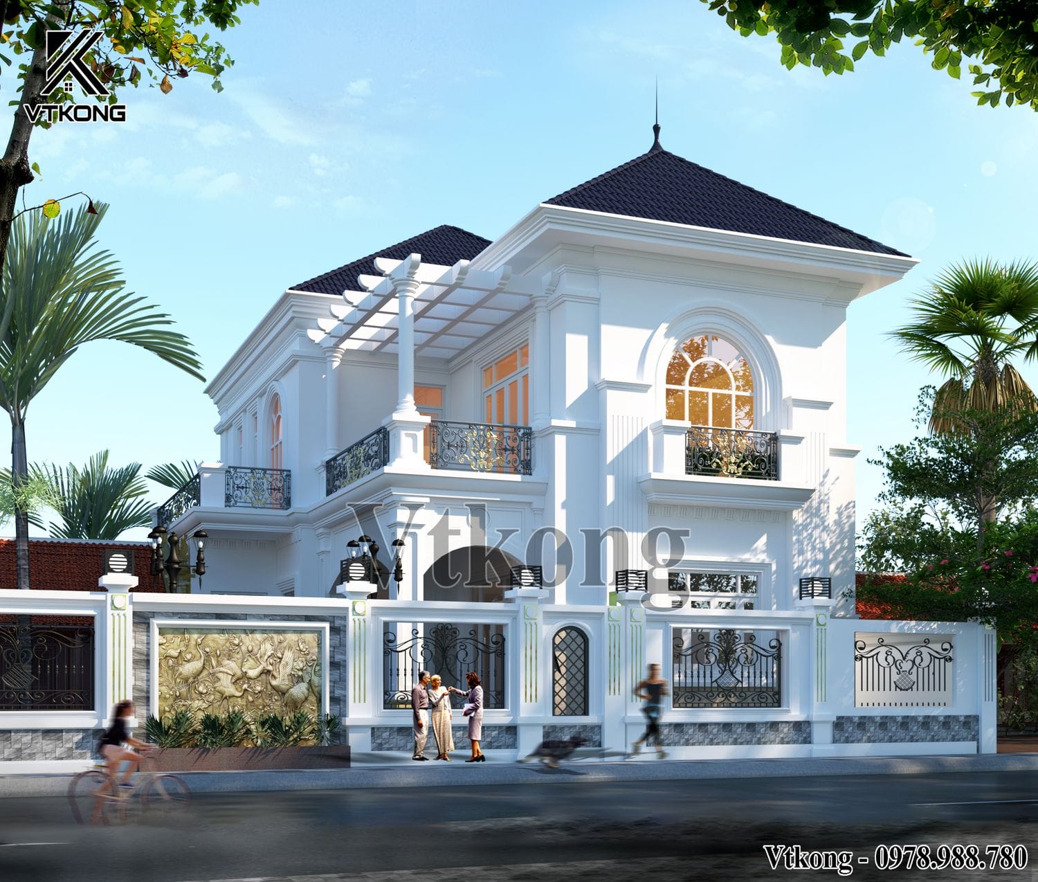 99+ Mẫu Biệt Thự Tân Cổ Điển 2 Tầng Đẹp Nguy Nga, Tráng Lệ Khiến Ai Cũng Phải Trầm Trồ 7 Biệt Thự 2 Tầng Tân Cổ Điển 9X14M