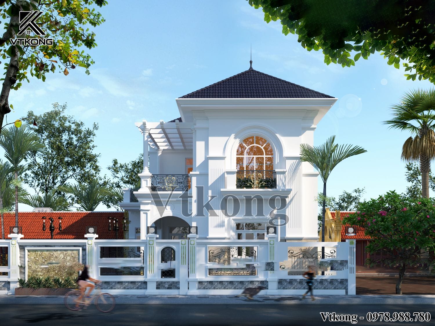 Biệt Thự 2 Tầng Tân Cổ Điển 9X14M