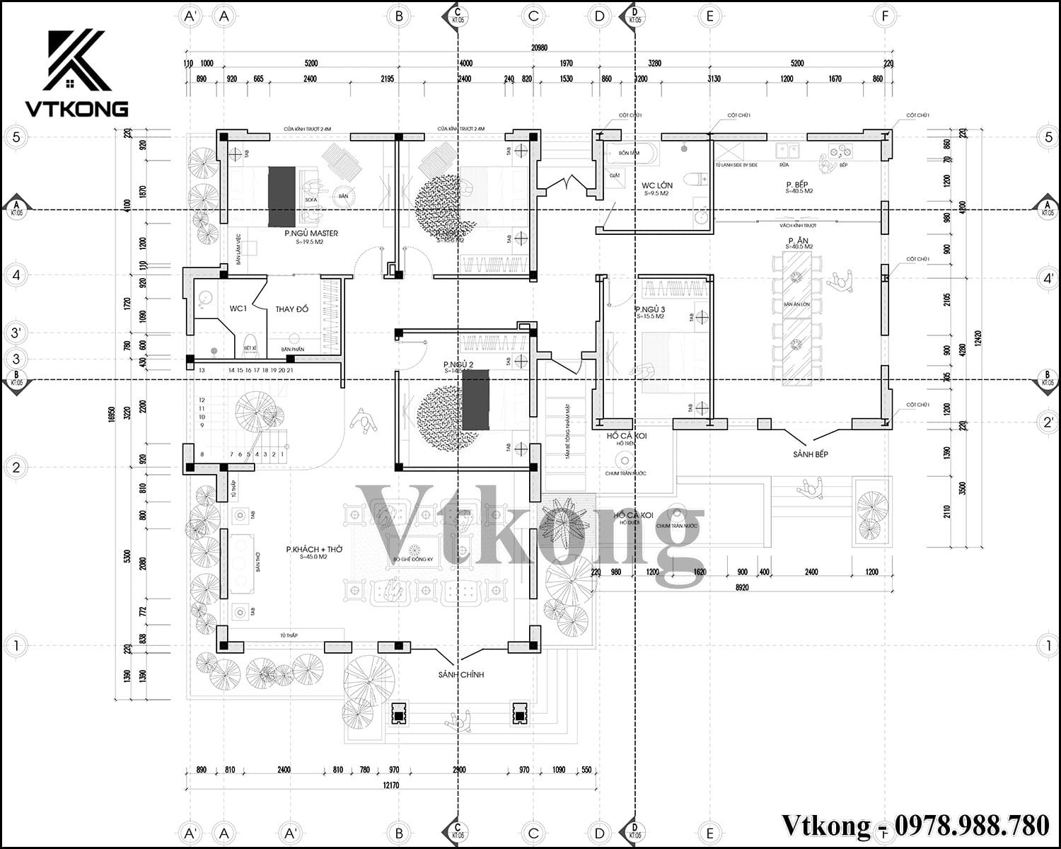 Mặt Bằng Công Năng Nội Thất Biệt Thự Vườn 1 Tầng 250M2 Mặt Bằng Công Năng Nội Thất Biệt Thự Vườn 1 Tầng 250M2