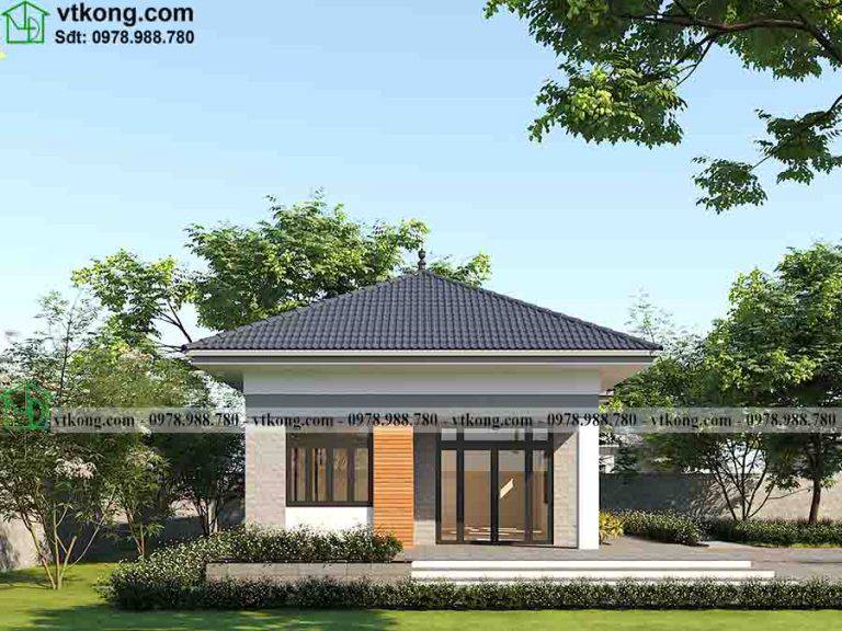 29+ Mẫu nhà cấp 4 diện tích 5x20 trọn gói 300 triệu được nhiều người lựa chọn 3 Thiết kế nhà cấp 4 mái nhật diện tích 7x14m hiện đại NC4134
