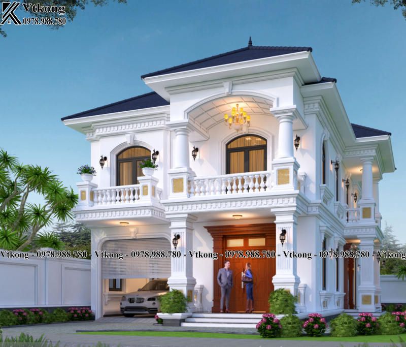 99+ Mẫu Biệt Thự Tân Cổ Điển 2 Tầng Đẹp Nguy Nga, Tráng Lệ Khiến Ai Cũng Phải Trầm Trồ 14 Ngoại Thất Biệt Thự 2 Tầng Tân Cổ Điển 2 Mặt Tiền