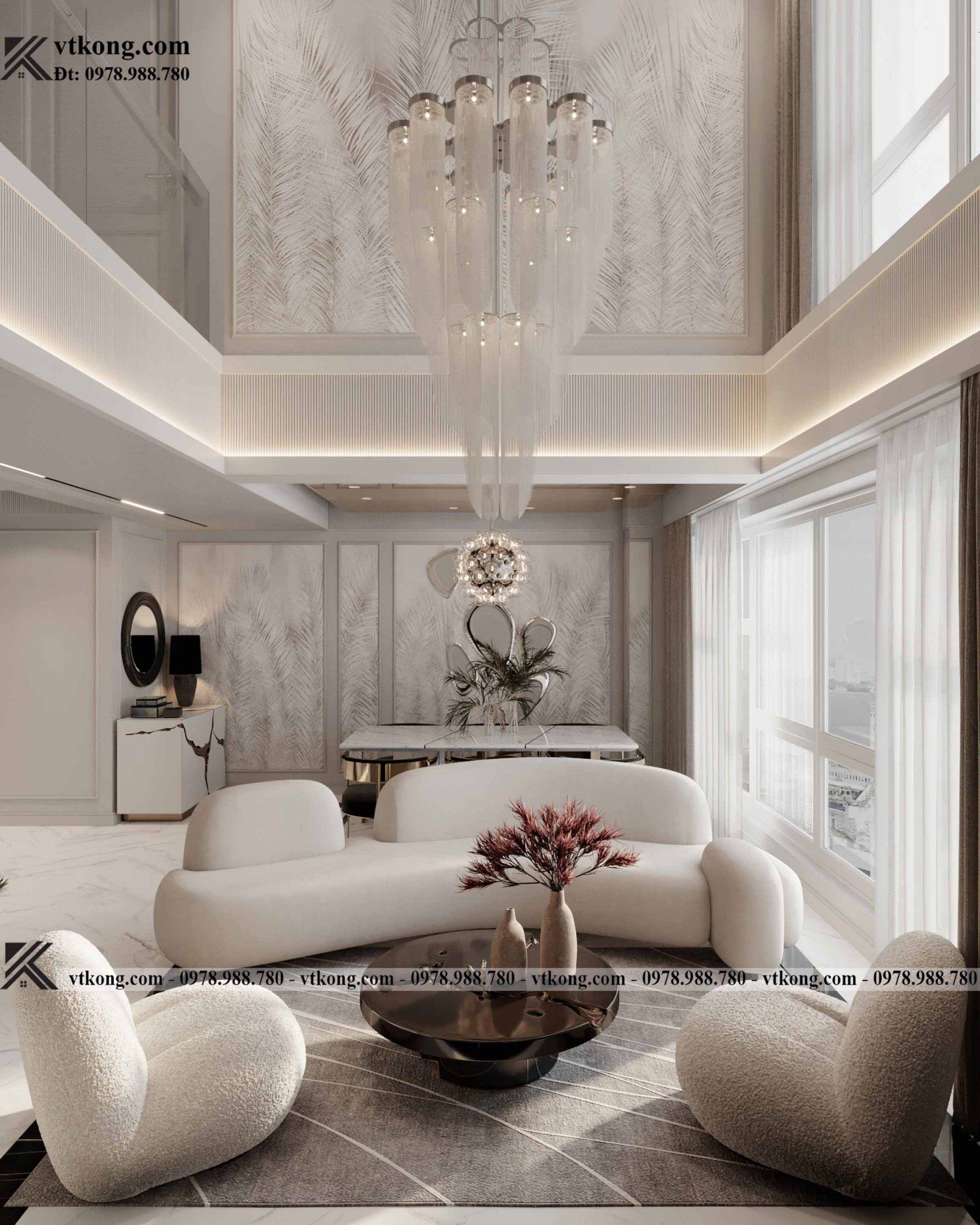 Thiết Kế Nội Thất Biệt Thự 4 Thiết Kế Nội Thất Phòng Khách Biệt Thự Đẹp, Sang Trọng