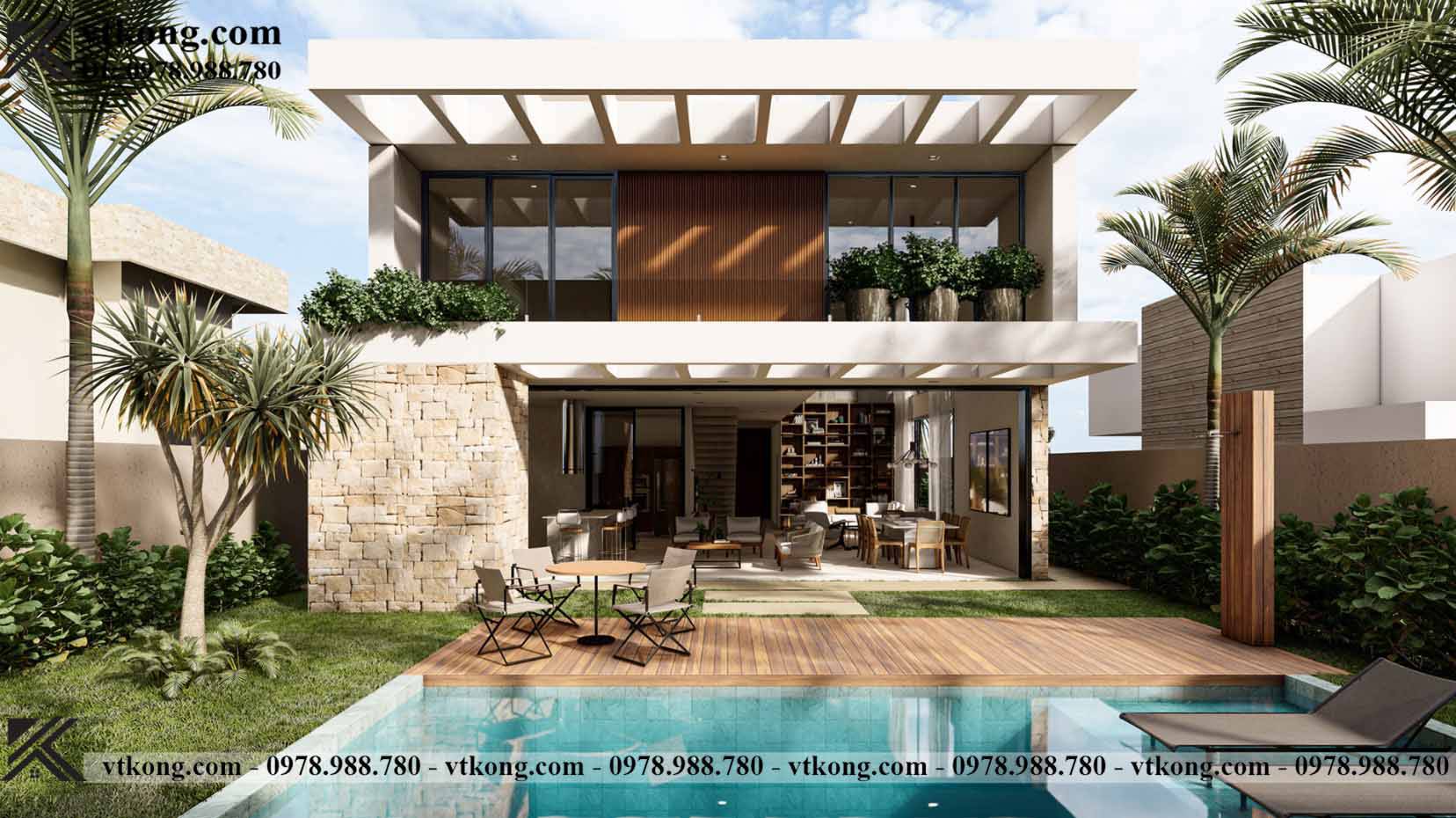 Thiết Kế Nội Thất Biệt Thự 2 Biệt Thự Phong Cách Hiện Đại