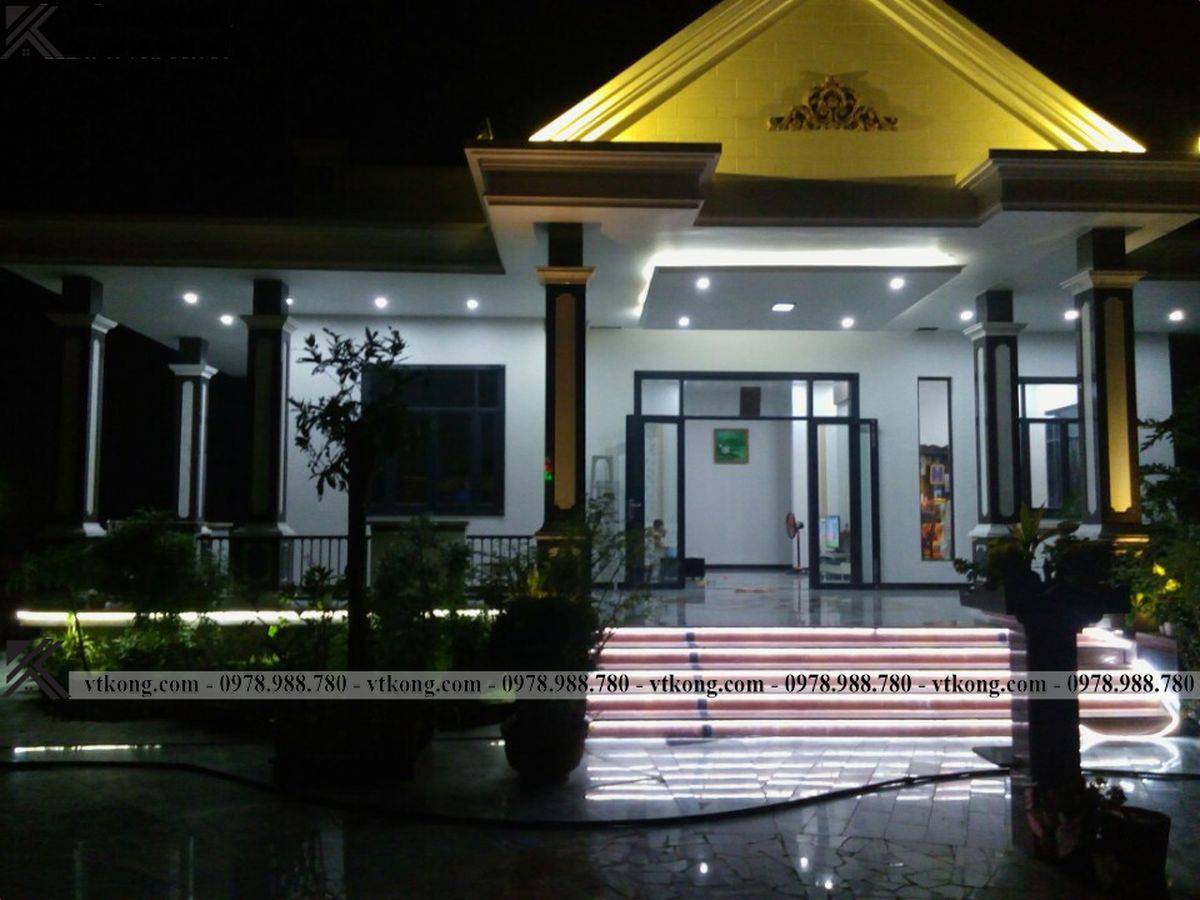 Mẫu Thi Công Biệt Thự 1 Tầng Mái Bằng Tại Tiền Giang Giá Rẻ Tc1T12 2 Thi Cong Tron Goi Biet Thu 1 Tang Mai Bang Tai Tien Giang Tc1T12 5