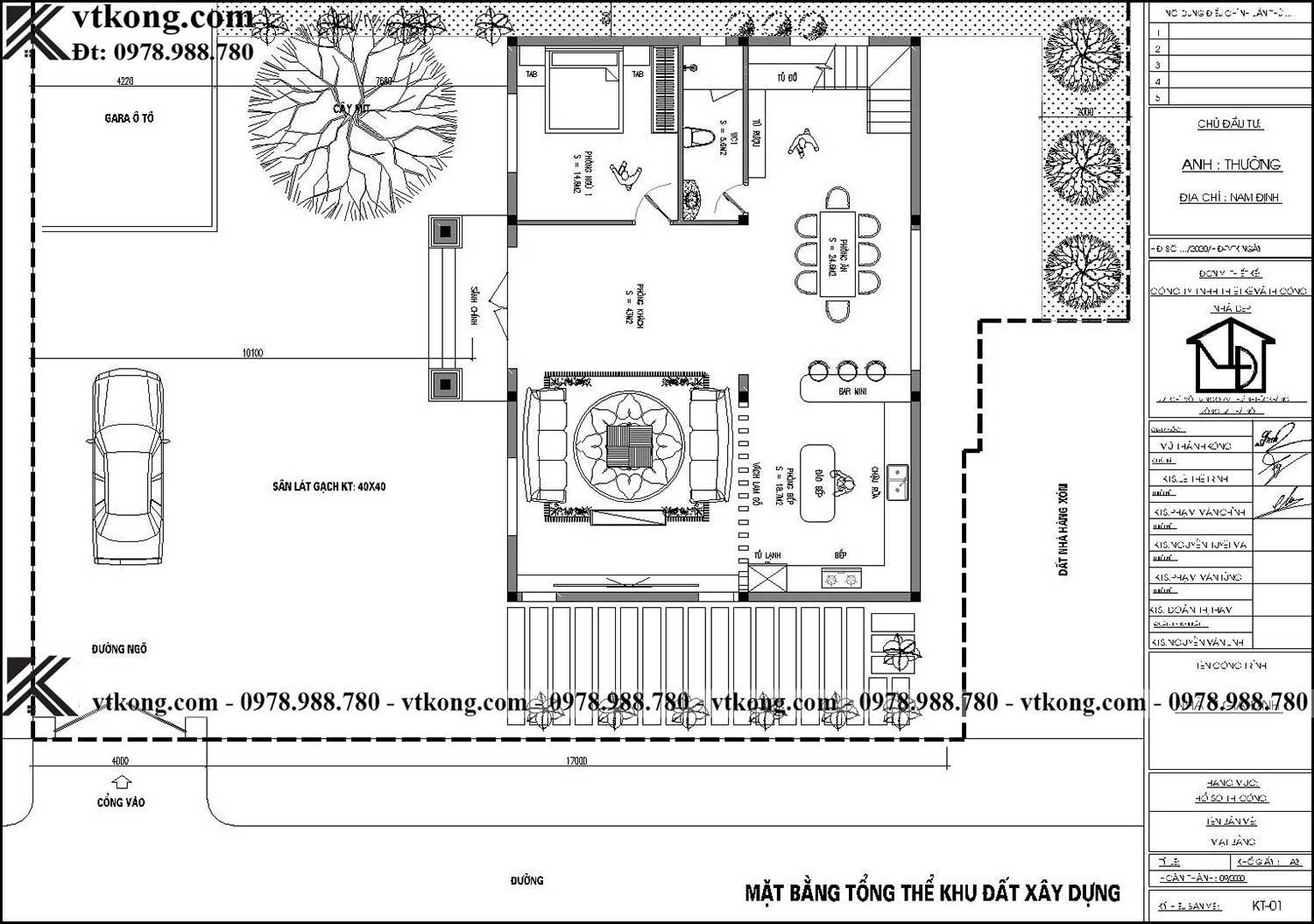 Mat Bang Tong The Biet Thu 2 Tang Mai Nhat 13X11M Bt2T116