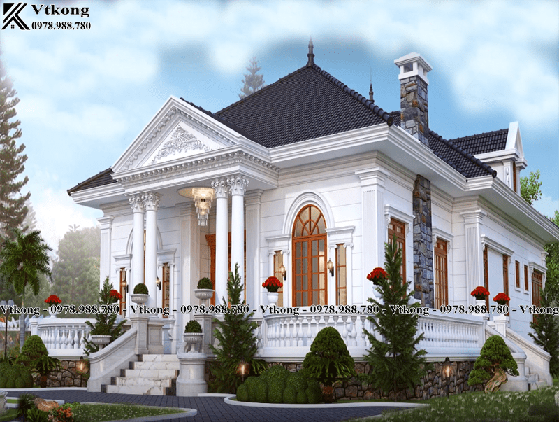 Top 50 Mẫu Biệt Thự 1 Tầng Kiểu Pháp Được Yêu Thích Nhất 5 Mẫu Biệt Thự Mái Thái 1 Tầng Đep Sang Trọng Kiểu Pháp