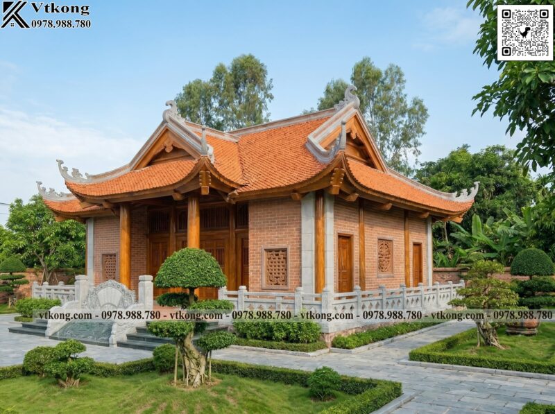 Thiết Kế Mặt Bên Của Nhà Thờ Họ Gia Đình Anh Trung Thiet Ke Thi Cong Nha Tho Ho Tron Goi Dep Nth002