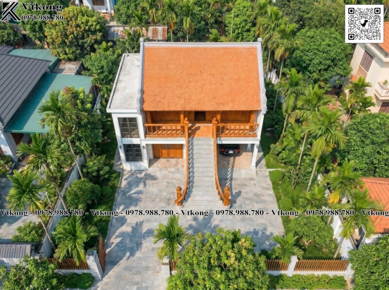 Sân Nhà Được Lát Gạch Chống Trơn Đem Lại An Toàn Cho Gia Chủ Phoi Canh Tong The Nha Tho Ho 2 Tang10X8M Nth005