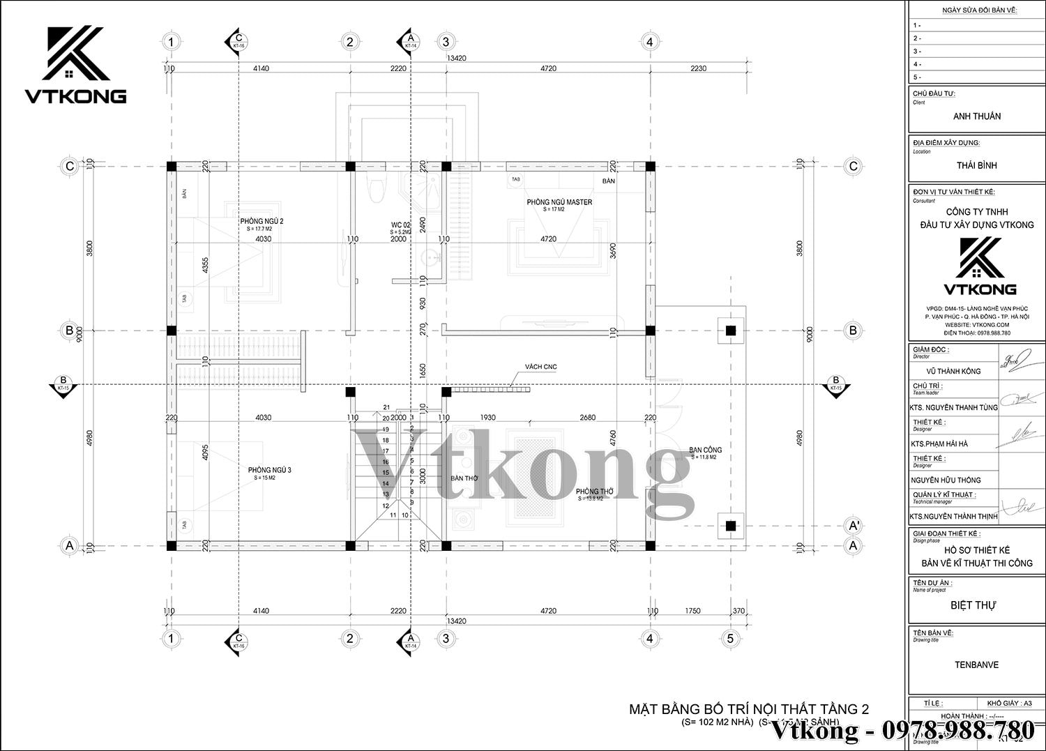 Mặt Bằng Nội Thất Tầng 2 Biệt Thự 2 Tầng Mái Thái 9X11M Mặt Bằng Nội Thất Tầng 2 Biệt Thự 2 Tầng Mái Thái 9X11M