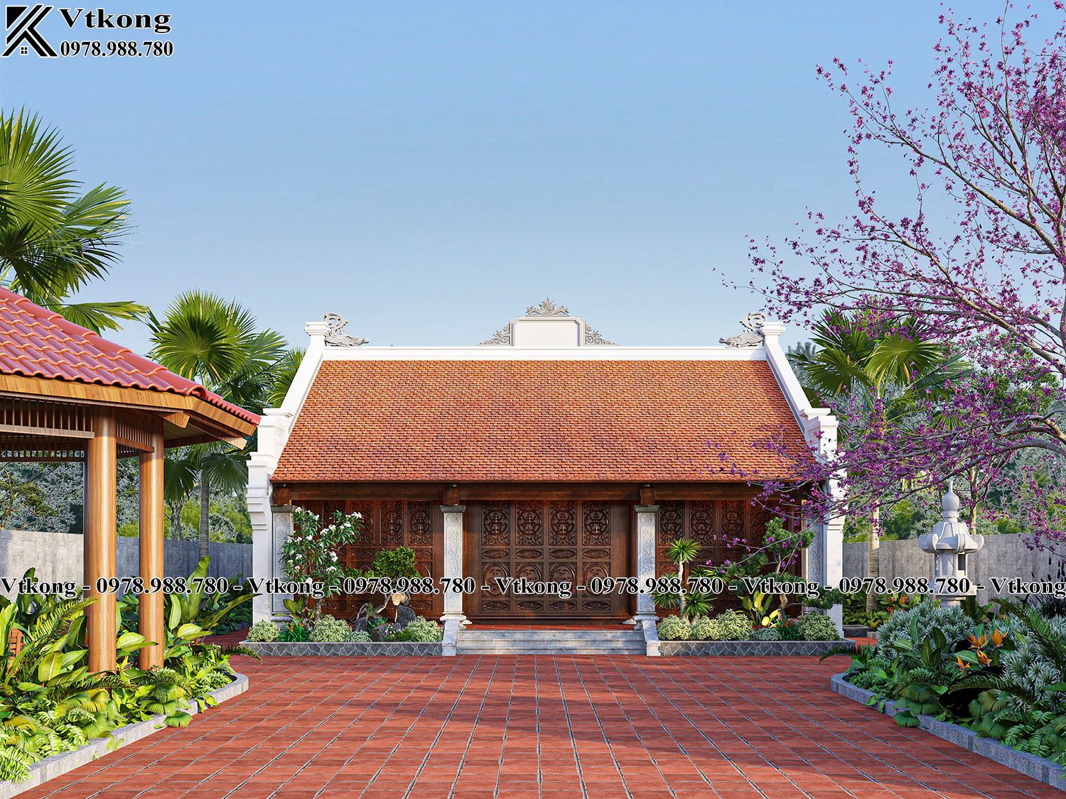 Không Gian Nhà Thờ 2 Mái Với Những Nét Đẹp Và Giá Trị Truyền Thống Cần Lưu Giữ Mat Tien Nha Tho Ho Be Tong Dep Nth015