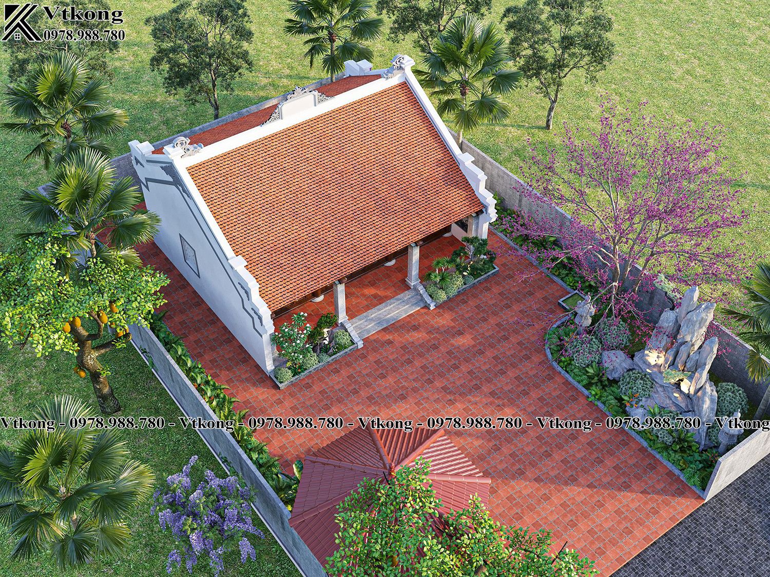 Phối Cảnh Tổng Thể Của Căn Nhà Thờ Phoi Canh Tong The Nha Tho Ho Be Tong Gia Go Nth015