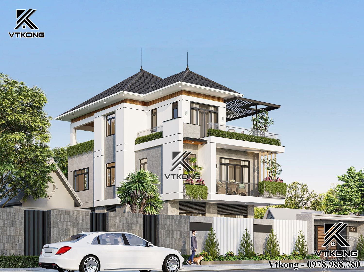 Mau Thiet Ke Biet Thu Dep Mau-Biet-Thu-3-Tang-Mai-Nhat-Bt3T029