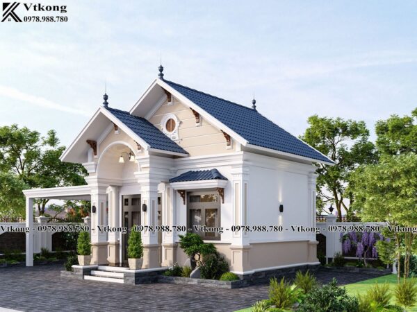 Thiet Ke Nha Cap 4 Mai Thai Nho Dep Nc4185