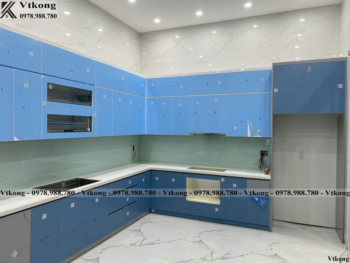 Ảnh Thi Công Phòng Bếp Nhà Phố 3 Tầng Hiện Đại Ảnh Thực Tế Phòng Bếp Nội Thất Nhà Phố 3 Tầng Hiện Đại