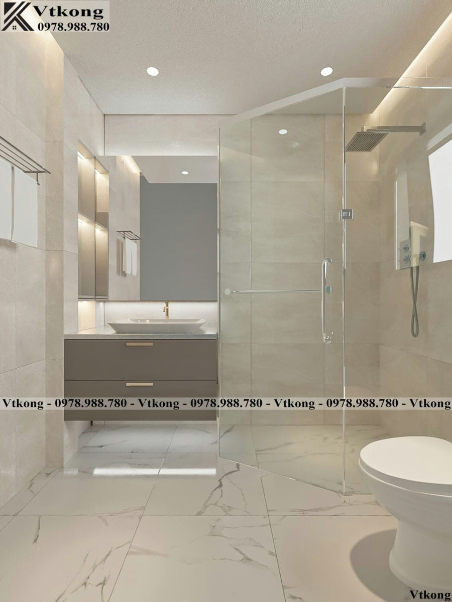 Phòng Wc Mẫu Nội Thất Biệt Thự 1 Tầng Đẹp