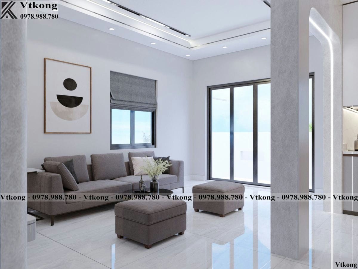 Mẫu Thiết Kế Nội Thất Phòng Khách Nhà Phố 2 Tầng Hiện Đại Đẹp Tinh Tế Thiết Kế Phòng Khách Nội Thất Nhà Phố 2 Tầng Hiện Đại