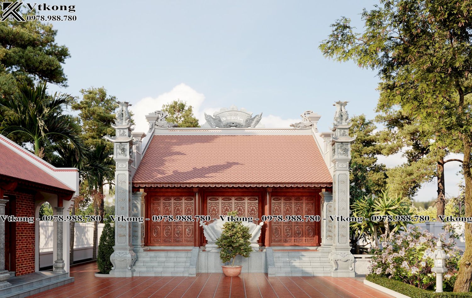 Mat-Tien-Voi-Cay-Xanh-Nha-Tho-Ho-3-Gian-2-Mai