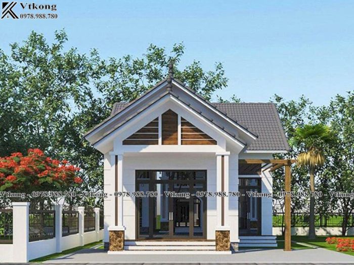 Mẫu Nhà Gác Lửng 5X12M 3 Phòng Ngủ
