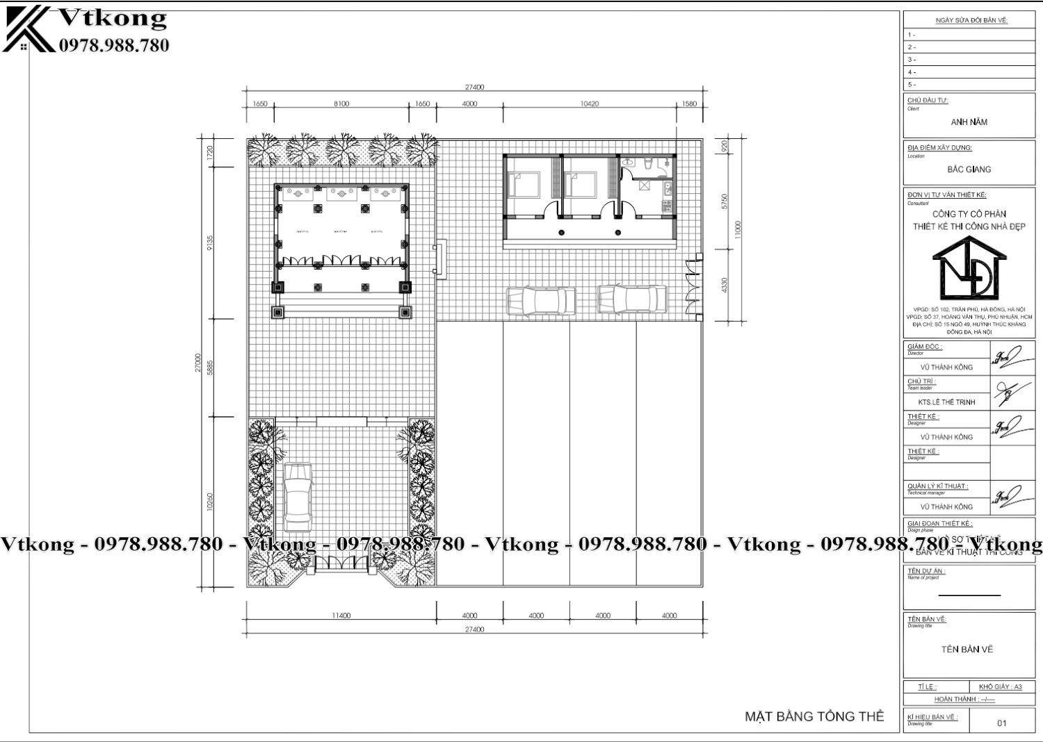 Mặt Bằng Tổng Thể Mẫu Nhà Thờ Họ 3 Gian 2 Mái 8X8M Kết Hợp Nhà Ở Mb-Tong-The-Nha-Tho-Ho-3-Gian-2-Mai-8X8M-Nth28