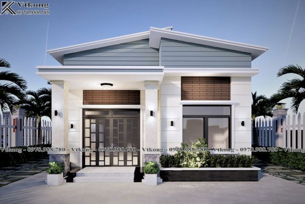 Nhà Mái Lệch Cấp 4 3 Phòng Ngủ