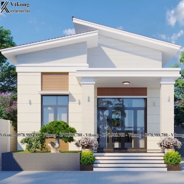 Thiết Kế Mẫu Nhà Mái Lệch Đẹp Diện Tích Nhỏ