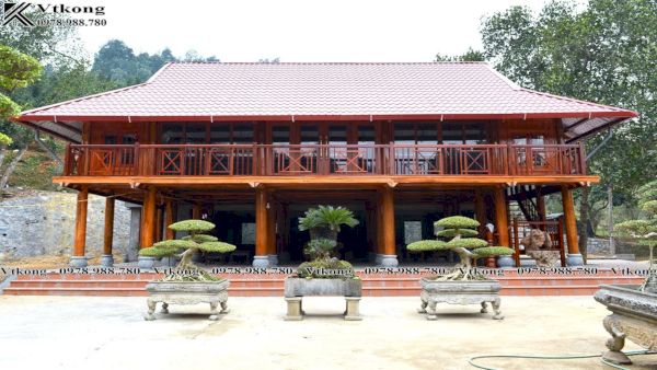 Thiết Kế Nhà Sàn Bằng Gỗ Đẹp Thiet-Ke-Mau-Nha-San-Dep-Bang-Go