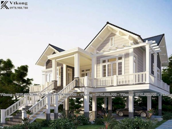 Mẫu Nhà Sàn Hiện Đại Thiet-Ke-Mau-Nha-San-Dep-Hien-Dai