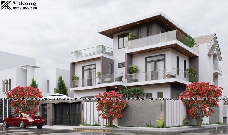 45+ Mẫu Biệt Thự Mái Bằng Đẹp Cho Không Gian Sống Hiện Đại 10 Mẫu Biệt Thự Mái Bằng Có 4 Phòng Ngủ