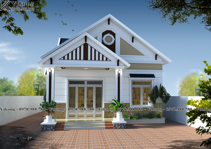 Hình Ảnh Biệt Thự 1 Tầng Có 2 Phòng Ngủ 90M2