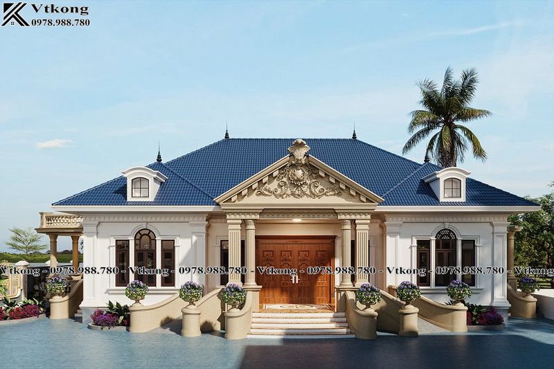 Mau Biet Thu 1 Tang 4 Phong Ngu Dien Tich 120M2