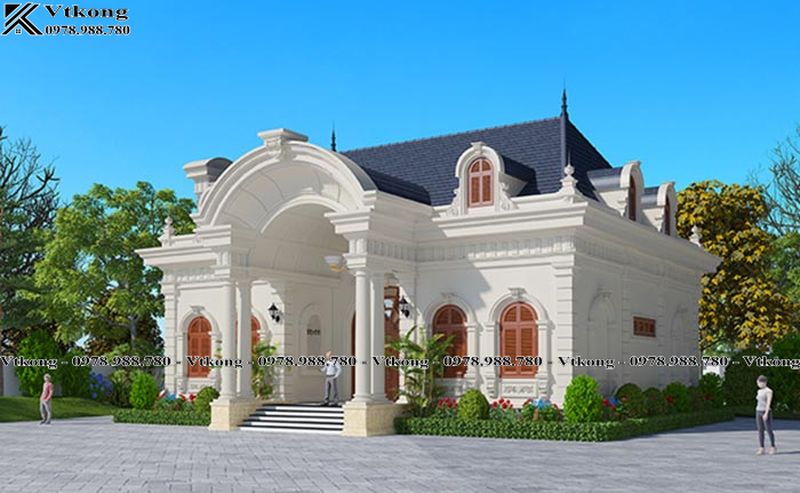 86+ Mẫu Thiết Kế Biệt Thự 1 Tầng Kiểu Châu Âu Đẳng Cấp, Thời Thượng 1 Biet Thu 1 Tang Kieu Chau Au 1