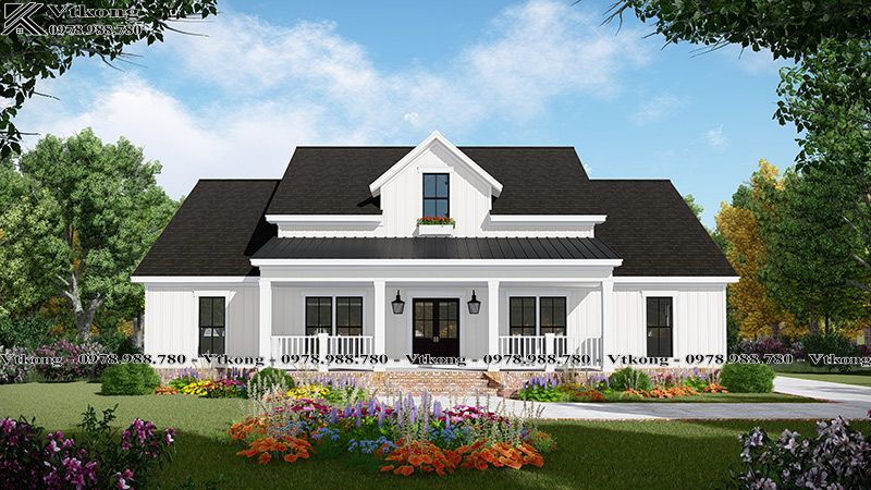 86+ Mẫu Thiết Kế Biệt Thự 1 Tầng Kiểu Châu Âu Đẳng Cấp, Thời Thượng 8 Biet Thu 1 Tang Kieu Chau Au 6