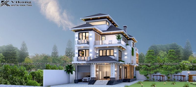60+ Mẫu Thiết Kế Biệt Thự 3 Tầng 2 Mặt Tiền Rộng Thoáng Đầy Tiện Nghi 10 Mẫu Biệt Thự Đẹp 3 Tầng 2 Mặt Tiền Có Gara Ô Tô
