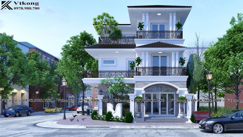 60+ Mẫu Thiết Kế Biệt Thự 3 Tầng 2 Mặt Tiền Rộng Thoáng Đầy Tiện Nghi 6 Mẫu Biệt Thự 3 Tầng Tân Cổ Điển Có 2 Mặt Tiền