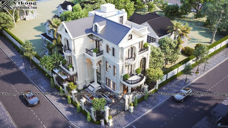 50+ Mẫu Biệt Thự Chữ L 3 Tầng Đẹp Ấn Tượng Nhất Năm 2024 8 Mẫu Biệt Thự 3 Tầng Chữ L Kiểu Pháp