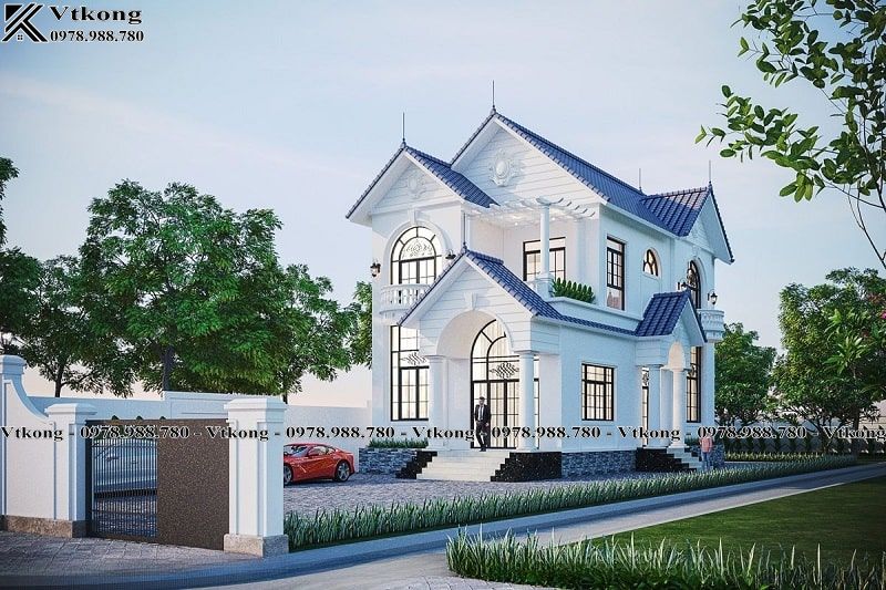 55+ Mẫu Biệt Thự Kiểu Pháp Đẹp Nhất Mọi Thời Đại 8 Ngoại Thất Biệt Thự Mái Thái Kiểu Pháp