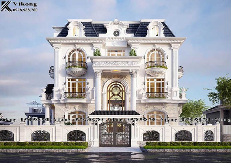Tổng Quan Hình Ảnh Biệt Thự Mái Mansard Tân Cổ Điển