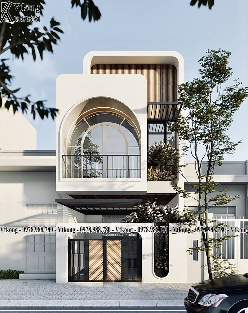 Mẫu Thiết Kế Biệt Thự Mini 2 Tầng 80M2