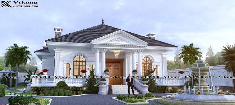 Top 65+ Mẫu Thiết Kế Biệt Thự Nhà Vườn Rộng Thoáng Với Không Gian Xanh Lý Tưởng 4 Góc Nghiêng Mẫu Biệt Thự Tân Cổ Điển Có Sân Vườn