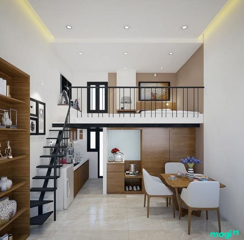 Mẫu Nhà Cấp 4 Có Gác Lửng Phong Cách Nông Thôn