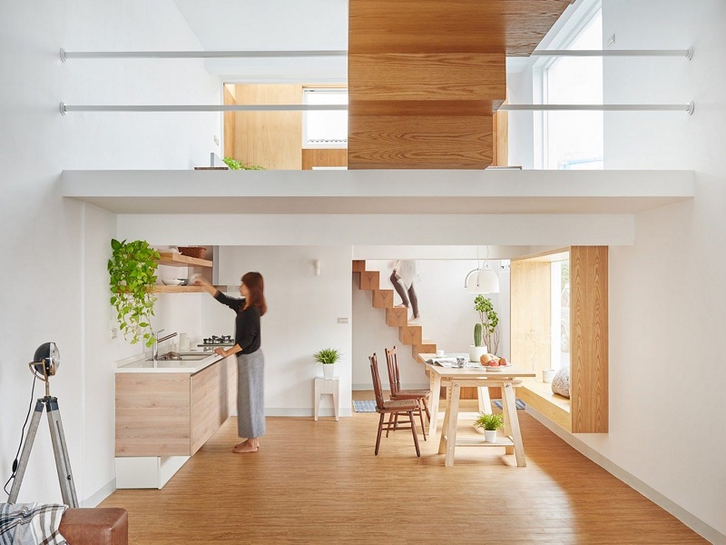 Mẫu Nhà Cấp 4 Có Gác Lửng Phong Cách Hiện Đại