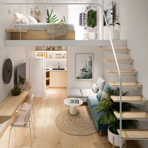 Mẫu Nhà Cấp 4 Có Gác Lửng Phong Cách Hiện Đại