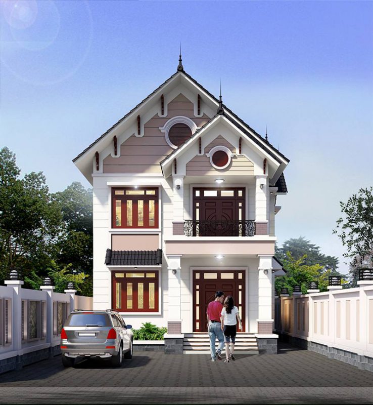Mẫu Nhà 1 Trệt 1 Lầu Đẹp 5X20M Mái Thái Mẫu Nhà 1 Trệt 1 Lầu Đẹp 5X20M Mái Thái