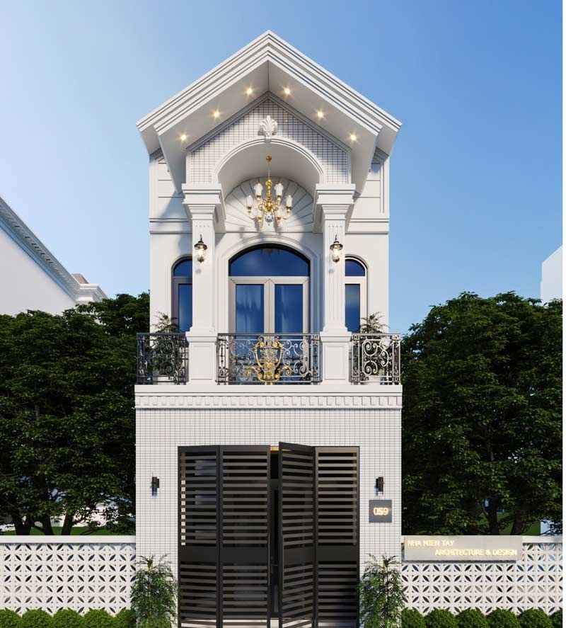 Mẫu Nhà 1 Trệt 1 Lầu 5X20M Phong Cách Châu Âu Mẫu Nhà 1 Trệt 1 Lầu 5X20M Phong Cách Châu Âu