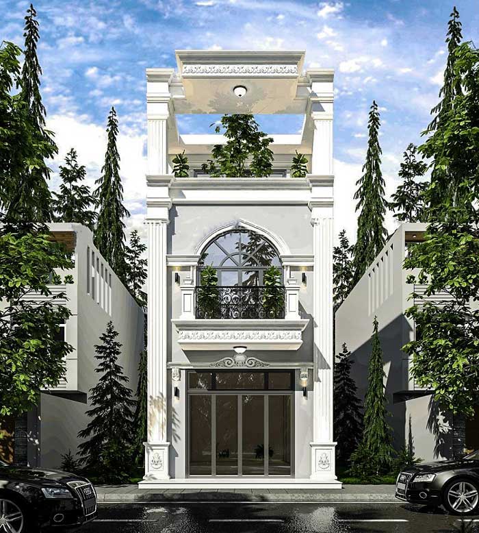 Mẫu Nhà 1 Trệt 1 Lầu 5X20M Phong Cách Châu Âu Mẫu Nhà 1 Trệt 1 Lầu 5X20M Phong Cách Châu Âu
