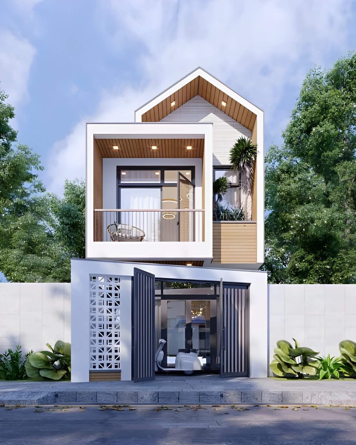 Mẫu Nhà 1 Trệt 1 Lầu 5X20M Lệch Tầng Mẫu Nhà 1 Trệt 1 Lầu 5X20M Lệch Tầng