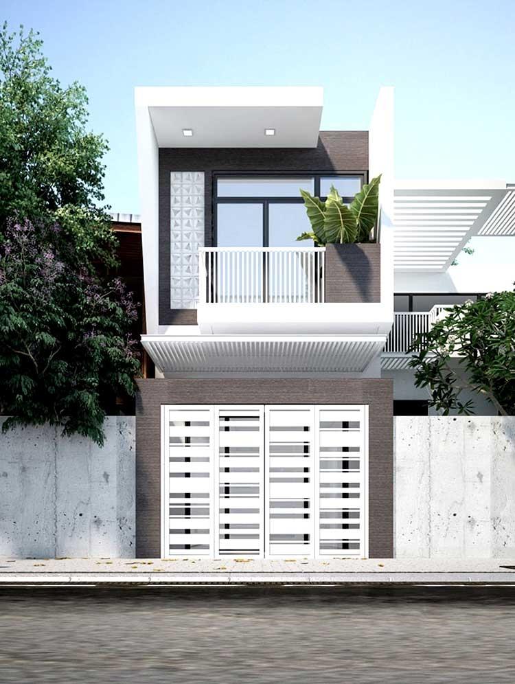 Mẫu Nhà 1 Trệt 1 Lầu 5X20M Hiện Đại Mẫu Nhà 1 Trệt 1 Lầu 5X20M Hiện Đại