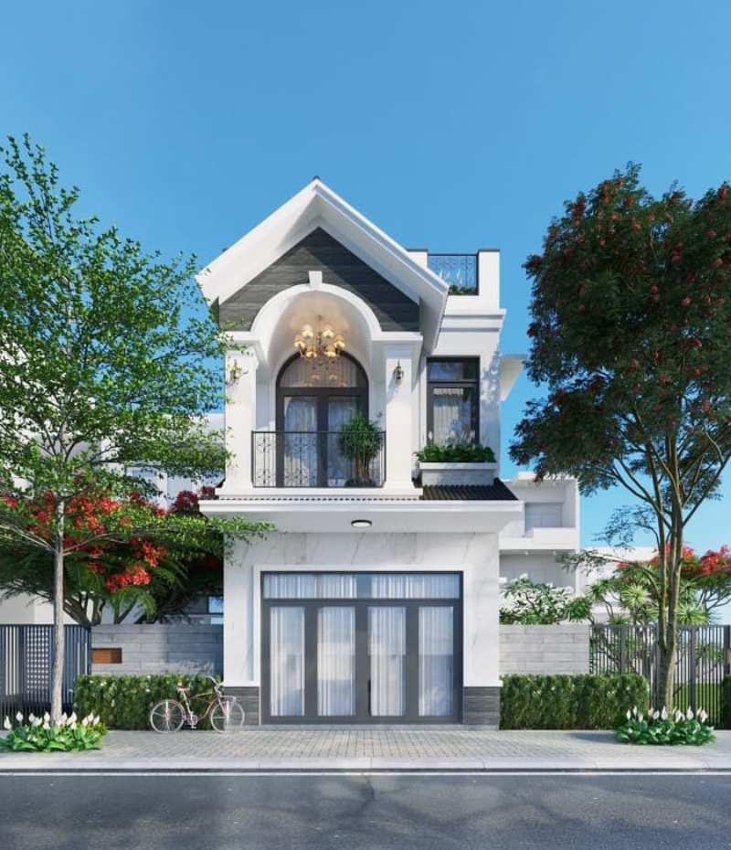 Mẫu Nhà 1 Trệt 1 Lầu Đẹp 5X20M Mái Thái Mẫu Nhà 1 Trệt 1 Lầu Đẹp 5X20M Mái Thái